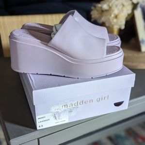Madden Girl lavender platforms